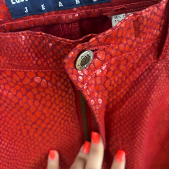 OBSESSED snake print red leather like pant - Taking offers - Picture 5 of 7